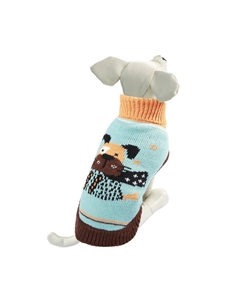 Свитер для собак Собачка L, голубой, размер 35см Триол