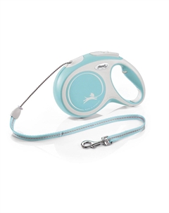 Рулетка для собак New Comfort M тросовая 8м светло-голубая Flexi