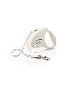Рулетка для собак Style M ременная 5м белая Flexi