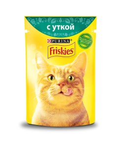 Влажный корм для взрослых кошек с уткой в подливе 85 г Friskies