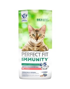 Immunity Корм сухой для кошек говядина семена льна и голубика 5 5 кг Perfect fit