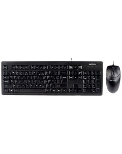 Комплект мыши и клавиатуры KRS 8372 USB черный A4tech