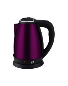 Чайник электрический IR 1342 фиолетовый 2 л 1500 Вт скрытый нагревательный элемент металл Irit