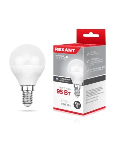 Лампа светодиодная E14 11 5 Вт шар 6500 К свет холодный GL Rexant