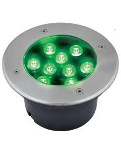 Ландшафтный светодиодный светильник ULU B12A 9W Green IP67 Grey UL 00006825 Uniel