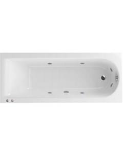Акриловая ванна Aurum 170х70 белая с гидромассажем Actima