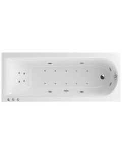 Акриловая ванна Aurum 150х70 белая с аэромассажем Actima