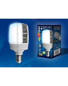 Лампа светодиодная E40 70W 6500K матовая LED M105 70W DW E40 FR ALV02WH UL 00001812 Uniel