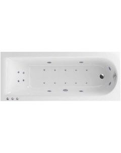Акриловая ванна Aurum 170х70 белая с гидромассажем Actima