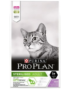 Сухой корм для стерилизованных кошек Pro Plan Optirenal Sterilised с индейкой 10кг Purina