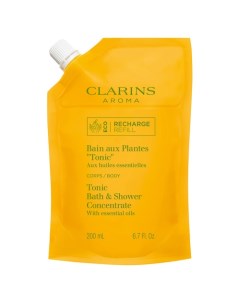 Tonic Тонизирующая пена для ванны и душа на основе растительных экстрактов сменный блок Clarins