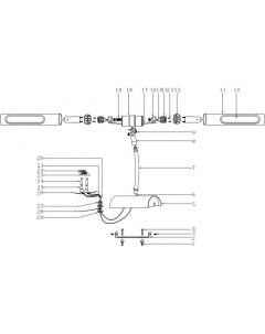 502020802 Вернисаж золото матовое 2 40W G9 220 V спот De Markt De markt