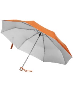 Зонт складной Silverlake оранжевый с серебристым No name