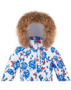 Куртка горнолыжная 19 20 Stretch Ski Jacket Jr Blue Flower Poivre blanc