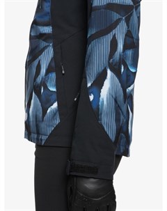 Куртка для сноуборда 20 21 Jet Ski Premium Mazarine Blue Striped Leaves Roxy