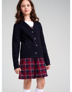 Кардиган трикотажный классический школьный пиджак жакет вязаного кофта рубашка футболка поло школьни Playtoday