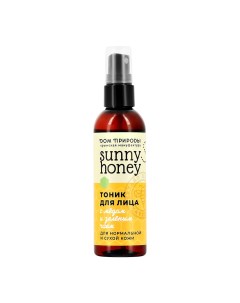 Тоник для лица SUNNY HONEY с мёдом и зеленым чаем для сухой и нормальной кожи 100 г Дом природы