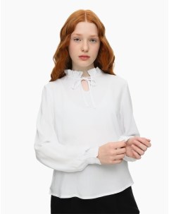 Белая свободная блузка для девочки Gloria jeans