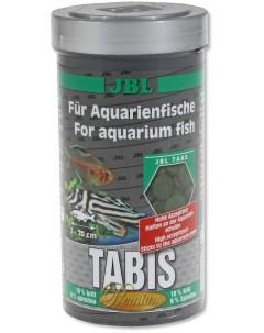 Tabis Дополнительный корм премиум для пресных и морских аквариумных рыб таблетки 250 мл 160 гр Jbl