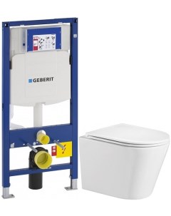 Комплект подвесной унитаз Salzbach 004GL WT 10000003666 система инсталляции Geberit 111 300 00 5 Weltwasser