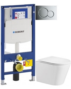Комплект подвесной унитаз Salzbach 004GL WT 10000003666 система инсталляции Geberit 111 300 00 5 115 Weltwasser