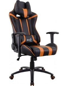Кресло компьютерное игровое AC120 AIR BO черно оранжевое с перфорацией 4713105968330 Aerocool