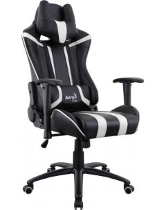 Кресло компьютерное игровое AC120 AIR BW черно белое с перфорацией 4713105968354 Aerocool
