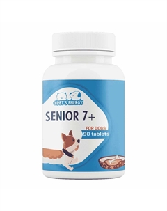 Витамины для собак старше 7 лет 90таб. Pets energy