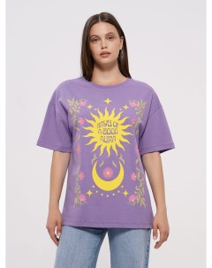 Хлопковая футболка с принтом солнца Твое