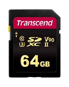 Карта памяти SDXC SDHC 64GB Class 10 TS64GSDC700S Transcend