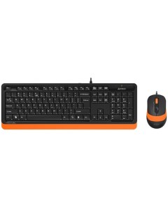 Комплект мыши и клавиатуры Fstyler F1010 черный оранжевый A4tech
