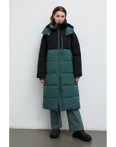 Двухцветное утепленное пальто Finn flare
