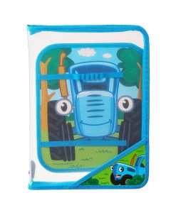 Папка пластиковая а4 на молнии Синий трактор