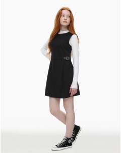 Чёрное школьное платье для девочки Gloria jeans