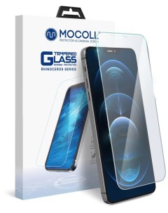 Стекло защитное полноразмерное 2 5D для iPhone 12 Pro Max 6 7 Прозрачное Серия Storm Mocoll
