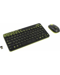 Набор клавиатура мышь MK240 черный жёлтый Logitech