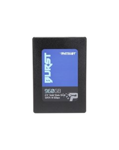 Накопитель SSD 2 5 PBU960GS25SSDR Burst 960GB SATA III TLC 560 540MB s IOPS 80K 60K MTBF 2M Patriot memory