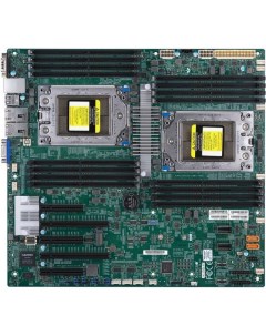 Материнская плата E ATX MBD H11DSI O 2 SP3 16 DDR4 3200 10 SATA 6G M 2 5 PCIE 2 Glan IPMI lan VGA CO Supermicro
