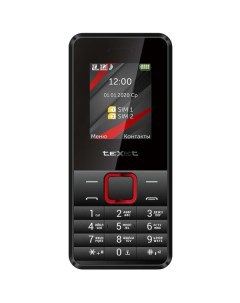 Мобильный телефон teXet TM 207 Black Red TM 207 Black Red Texet