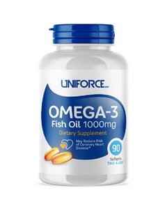 Омега 3 1000 мг 90 капсул Uniforce