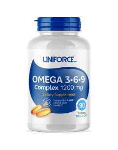 Омега 3 6 9 1200 мг 90 капсул Uniforce