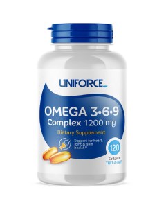 Омега 3 6 9 1200 мг 120 капсул Uniforce