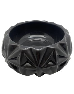 Миска для животных Black Marble черная керамическая 16 5х16 5х6см 350мл Foxie