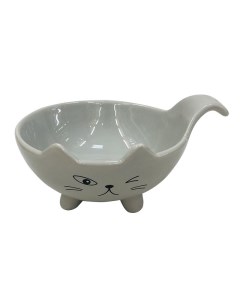 Миска для животных Cat Bowl белая керамическая 15 5х12х8 5см 220мл Foxie