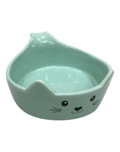 Миска для животных Cat Bowl зеленая керамическая 15 5х12 5х6см 220мл Foxie