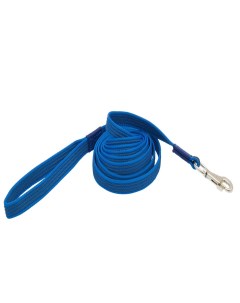 Поводок для собак нейлон с латексной нитью двухсторонний 20мм 3м синий Каскад