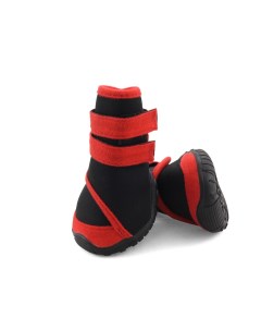 Ботинки для собак YXS134 XXL черные с красным 80х75х90мм уп 4шт Триол