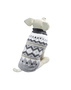 Свитер для собак Ромбы XL, серый, размер 40см Триол