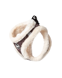 Шлейка-жилетка для собак Be Trendy мягкая коричневая XS, обхват груди 31-36см Триол