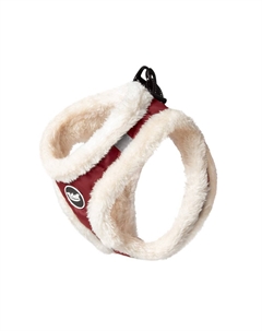 Шлейка-жилетка для собак Be Trendy мягкая бордовая XS, обхват груди 31-36см Триол